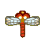 Red dragonfly