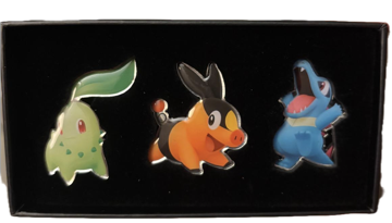 Starter Pokémon pin set